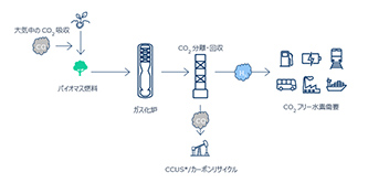 CO2回収貯蔵バイオマス発電