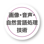 画像・音声・自然言語処理技術