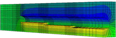 トンネル3次元掘削解析結果のイメージ図