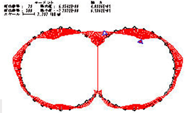Molemanを用いたシールドトンネルの断面力解析例2